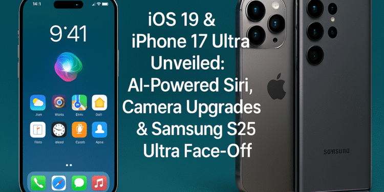 iOS 19 & iPhone 17 Ultra Unveiled: AI-Powered Siri, Camera Upgrades & Samsung S25 Ultra Face-Off